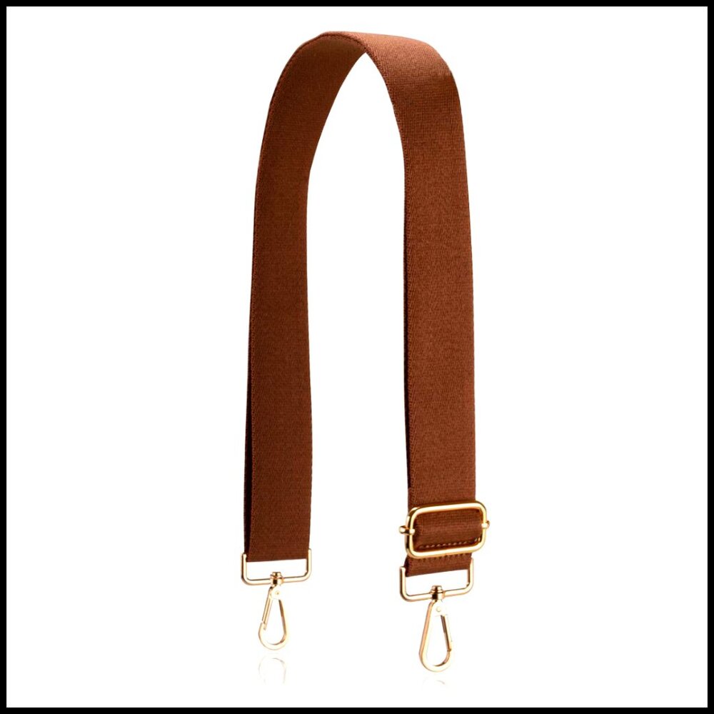 Adjustable Crossbody Bag Strap Soft Replacement Purse Strap Gold Hardware